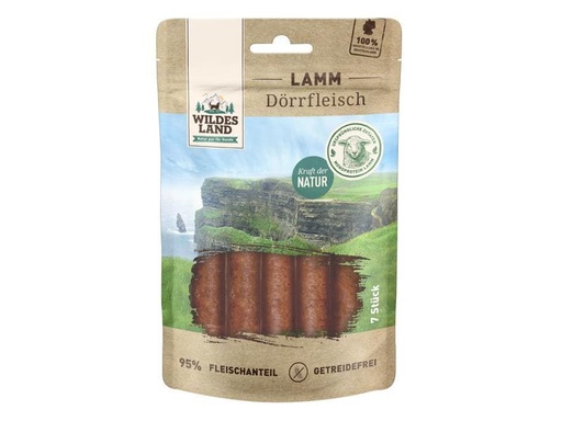 [90224949 1348520] Wildes Land Snack Dörrfleisch Lamm, 7 Stk