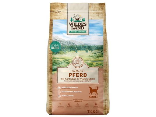[90225212 1348533] Wildes Land Trockenfutter Pferd mit Kartoffeln &amp; Wildkräutern, 12 kg