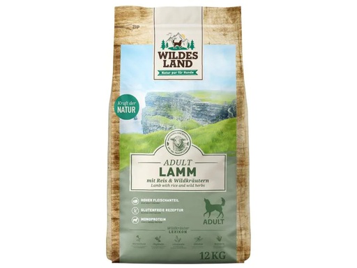 [90225237 1348526] Wildes Land Trockenfutter Lamm mit Reis &amp; Wildkräutern, 12 kg