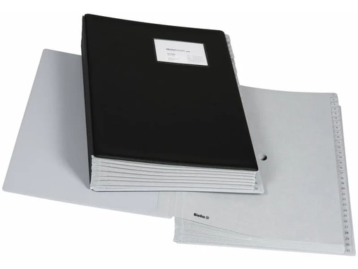 [90036927 1093567] Biella Pultmappe A4 Pronto A-Z Schwarz