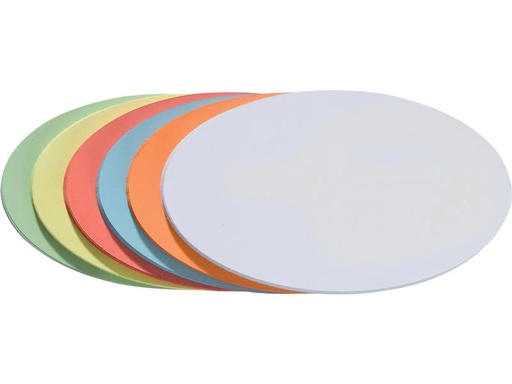 [90225332 1343140] Franken Moderationskarten Oval 19 x 11 cm, Sortiert, 250 Stück