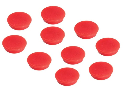 [90225342 1343007] Franken Haftmagnet Ø 24 mm, 10 Stück, Rot