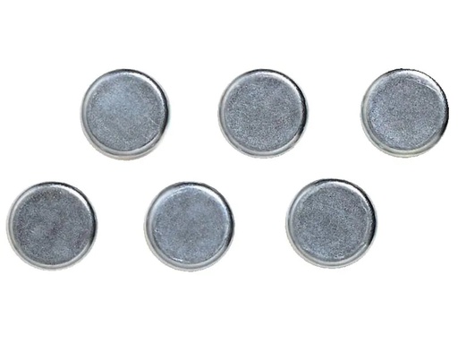 [90225358 1343051] Franken Haftmagnet Chrom Ø 10 mm, 6 Stück, Silber