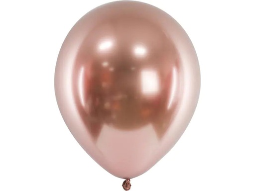 [90225373 1330512] Partydeco Luftballon Glossy Rosegold, Ø 30 cm, 10 Stück