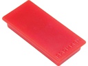 Franken Haftmagnet 23 x 50 mm, 10 Stück, Rot