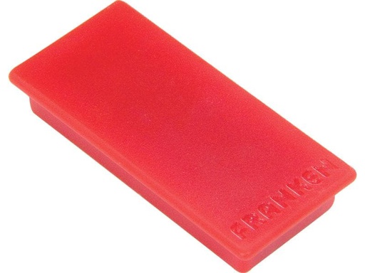 [90225378 1343017] Franken Haftmagnet 23 x 50 mm, 10 Stück, Rot