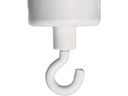 Franken Hakenmagnet Ø 37 mm, 1 Stück, Weiss