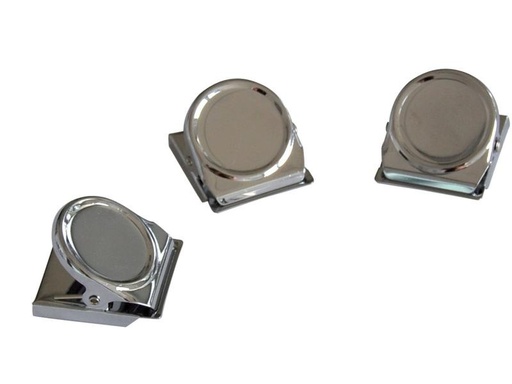 [90225397 1343047] Franken Magnetclip 40 x 35 mm, 3 Stück, Silber