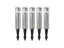 EGLO Leuchten Gartenlicht Solar, 5er-Set, Silber
