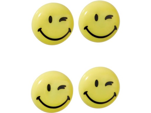 [90225477 1343046] Franken Haftmagnet Happy Ø 40 mm, 4 Stück, Gelb