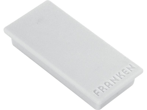 [90225490 1343023] Franken Haftmagnet 23 x 50 mm, 10 Stück, Grau