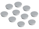Franken Haftmagnet Ø 32 mm, 10 Stück, Grau