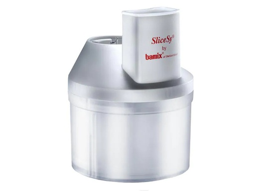 [90225579 1349276] Bamix Zerkleinerer-Aufsatz SliceSy Lichtgrau