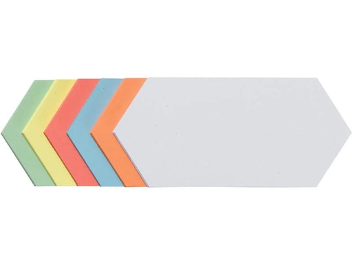 [90225641 1343145] Franken Moderationskarten Rhombus 20 x 9.5 cm, Sortiert, 250 Stück