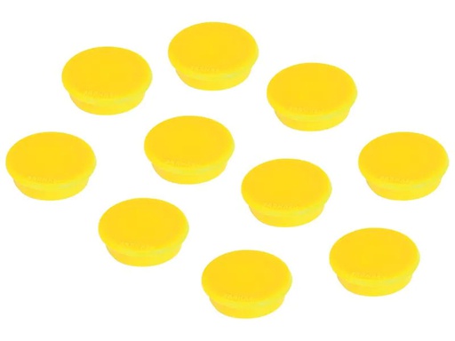 [90225653 1343001] Franken Haftmagnet Ø 13 mm, 10 Stück, Gelb