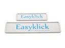 EASYKLICK Kennzeichenhalterset lang, Silber