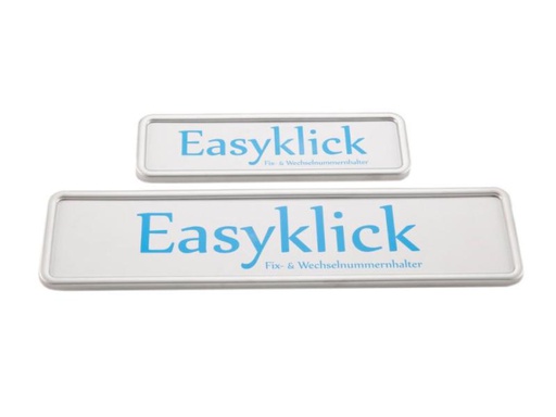 [90037096 590100] EASYKLICK Kennzeichenhalterset lang, Silber