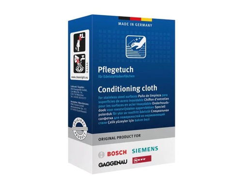[90037101 357402] Siemens Edelstahlpflegetuch 5 Stück, Weiss