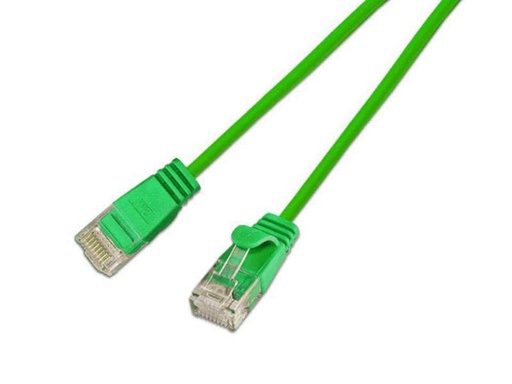 [90037167 353709] SLIM Slimpatchkabel RJ-45 - RJ-45, Cat 6, UTP, 10 m, Grün
