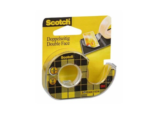 [90037206 765955] Scotch Handabroller 12 mm x 6.3 m, Doppelseitig