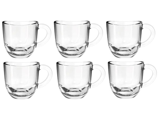 [90037251 1187737] Leonardo Espressotasse Napoli 80 ml, 6 Stück, Transparent