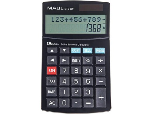 [90226120 1348147] Maul Taschenrechner MTL600 Schwarz