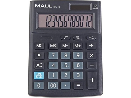 [90226136 1348143] Maul Taschenrechner MC12 Schwarz