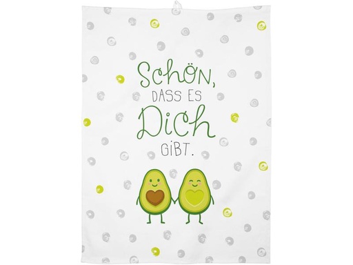 [90226162 1332582] Sheepworld Geschirrtuch Schön, dass es dich gibt Weiss