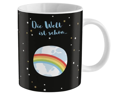 [90226168 1332589] Sheepworld Universaltasse Die Welt ist schön 350 ml , 1 Stück