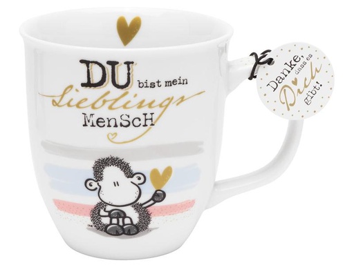 [90226170 1332629] Sheepworld Universaltasse Du bist mein Lieblingsmensch 400 ml , 1 Stück