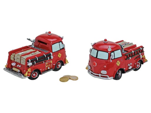 [90226188 1340292] G. Wurm Spardose Feuerwehrwagen 10 x 17 x 11 cm