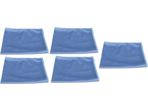 [90226290 1350847] Edi Baur Fensterreinigungstuch Crystal 5 Stück, Blau