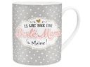 Sheepworld Universaltasse Beste Mama 600 ml, 1 Stück, Hellgrau