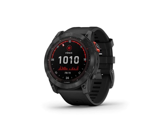 [90226316 1308219] GARMIN Sportuhr Fenix 7X Solar Schwarz/Anthrazit