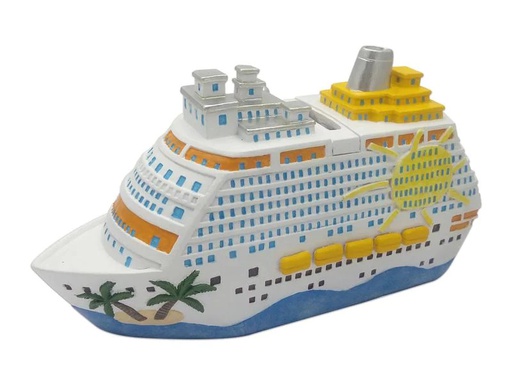 [90226507 1340286] G. Wurm Spardose Kreuzfahrtschiff 7 x 20 x 11 cm