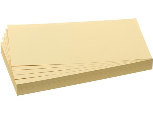 [90226844 1343121] Franken Moderationskarten 20.5 x 9.5 cm, Gelb, 500 Stück