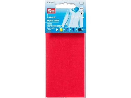 [90037431 1174990] Prym Flickstoff 12 x 45 cm, aufbügelbar, Rot