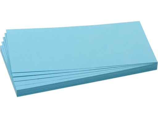 [90226953 1343124] Franken Moderationskarten 20.5 x 9.5 cm, Hellblau, 500 Stück