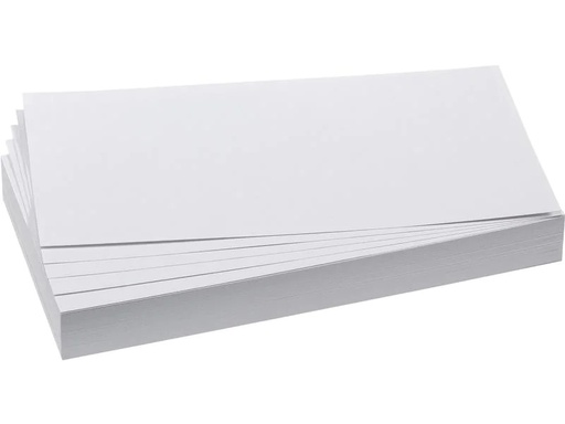[90226981 1343123] Franken Moderationskarten 20.5 x 9.5 cm, Weiss, 500 Stück