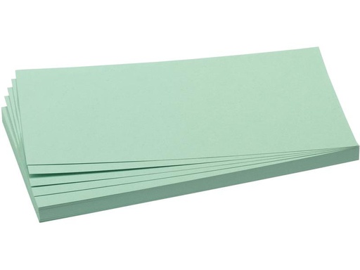 [90227002 1343125] Franken Moderationskarten 20.5 x 9.5 cm, Hellgrün, 500 Stück