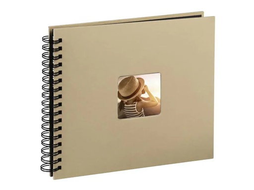 [90037487 1064769] Hama Fotoalbum Fine Art 36 x 32 cm Taupe, 50 schwarze Seiten