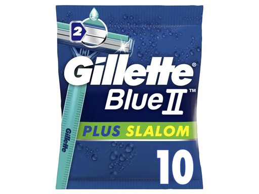 [90003728 864692] Gillette Einwegrasierer Blue II Plus Slalom 10 Stück