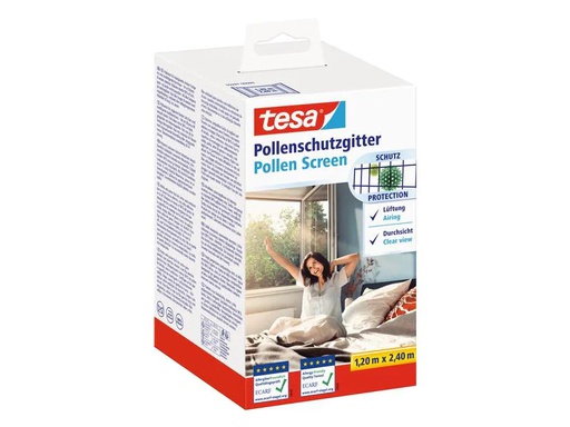 [90227241 1362703] tesa Pollenschutzgitter 120 x 240 cm, Anthrazit-transparent