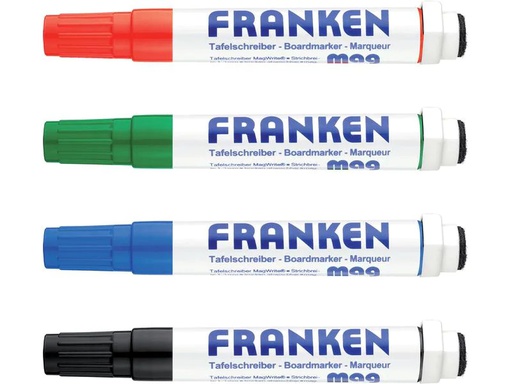 [90227269 1343152] Franken Whiteboard-Marker Mag Write 1- 3 mm, Sortiert