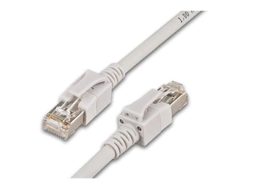 [90037534 293456] Wirewin Patchkabel RJ-45 - RJ-45, Cat 6A, S/FTP, 0.5 m, Grau