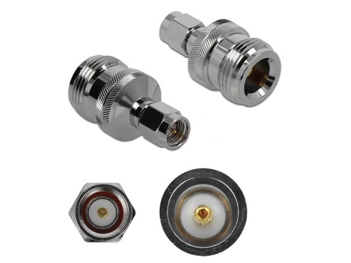 [90037573 899827] Delock Antennenadapter 10 GHz, N-Type Buchse (f) - SMA Stecker (m)