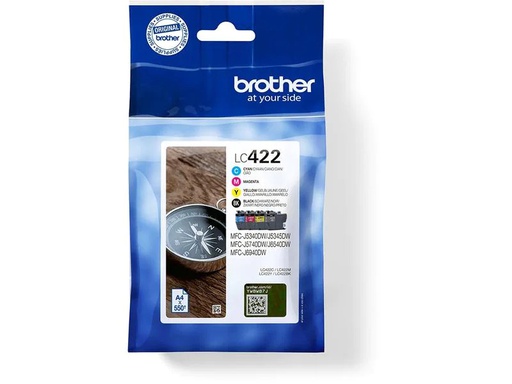 [90227332 1302617] Brother Valuepack LC-422 Black/Cyan/Magenta/Yellow