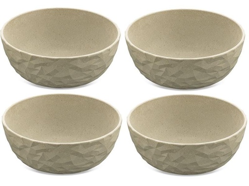[90227386 1350327] Koziol Schale Club 16.2 cm, 4 Stück, Sand/Gelb