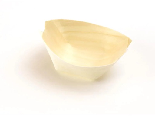 [90037647 1072842] Sier Fingerfood-Schalen Holzboot 4.2 x 6.5 cm, 100 Stück