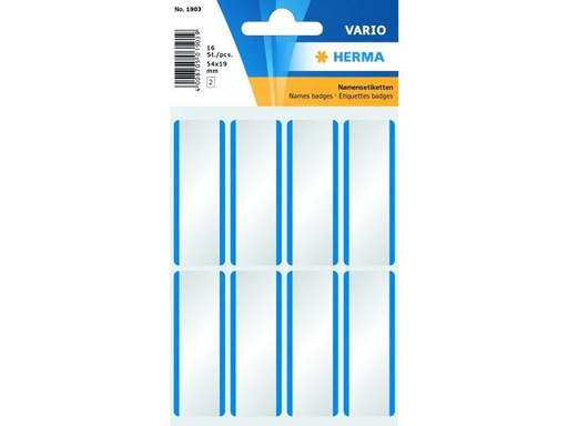 [90037780 1060210] Herma Stickers Namensetiketten zu Handbeschriftung, Blau